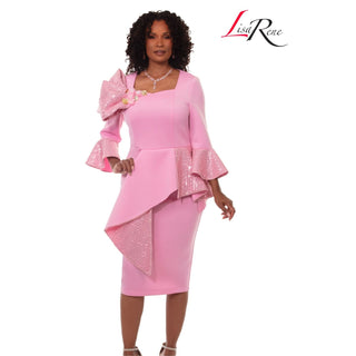 Lisa Rene 3388 Candy Pink Sequin Dress – Black Label 2026 Collection - Alkebulan Lifestyle