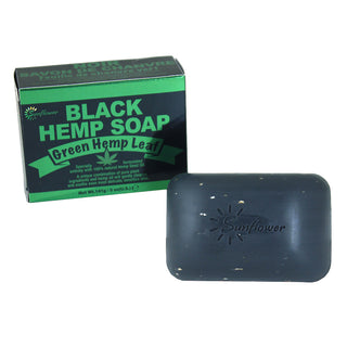 Green Hemp Leaf Black Hemp Soap - 5 oz. - Alkebulan Lifestyle