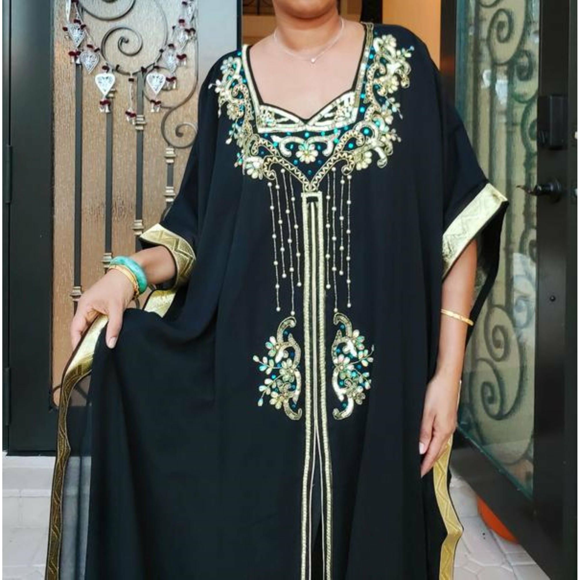 Chiffon Kaftan Maxi Dress Chiffon Kaftan Maxi Dress