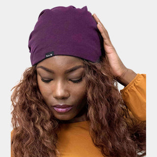 Satin lined Beanie Cap Hat | Protective Winter Beanie | Satin Lining
