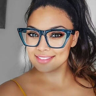 Women Oversized Cat Eye Blue Light Glasses