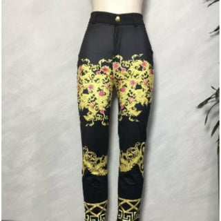 Casual Jacket Top + Pants Set - Stretch Material