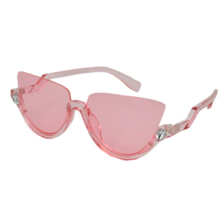 Cat-eyed Topless Frame Glasses Multiple colors
