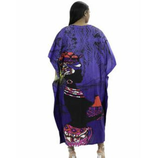 African Ethnic Tribal Kaftan Loungewear Robe Duster Dress