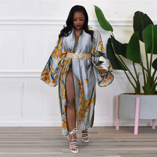 Kimono Duster Robe Coat Cover Up, Lightweight Kaftan Caftan - Gift
