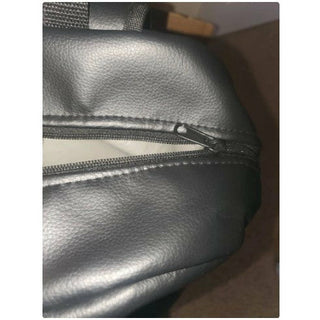 African Ankara Kente Print Padded PU Leather Large Capacity Backpack made in Ghana