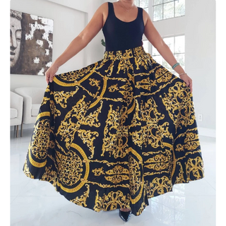 Ankara Style Maxi Skirt with Sash / Blouse Set or Separates