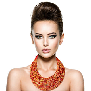 Tribal Layered Wrapped Necklace