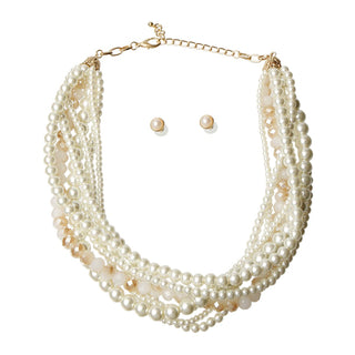 Pearl and Bead Necklace Set